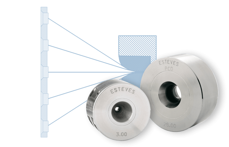 Bunching, stranding, compacting dies